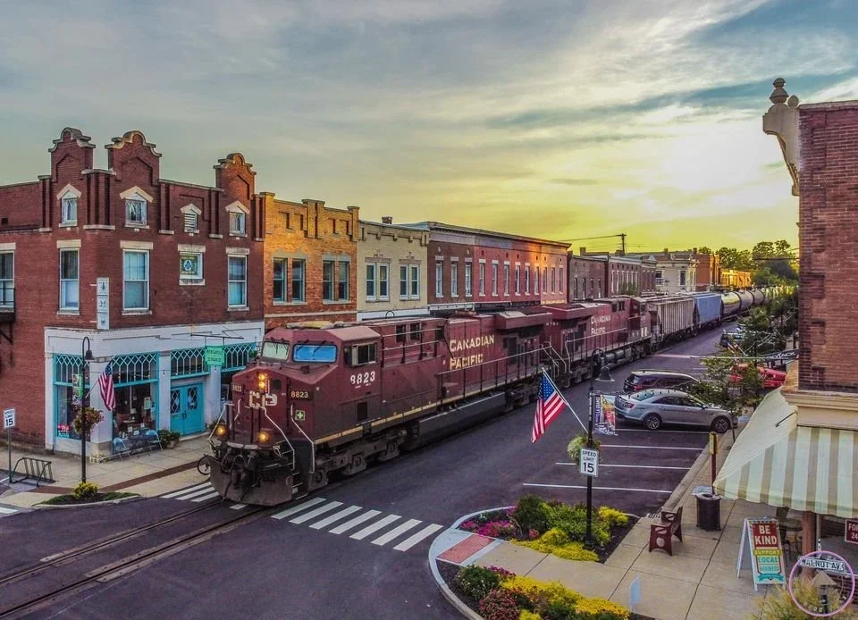 LaGrange Kentucky Train at Sunset Noble Mercy Cleaning