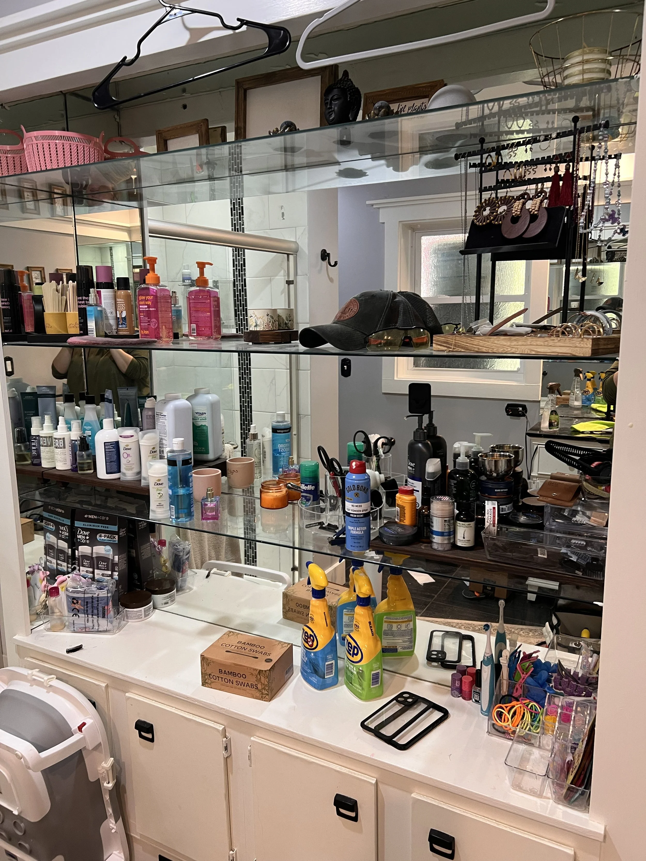 Bathroom Clutter Before