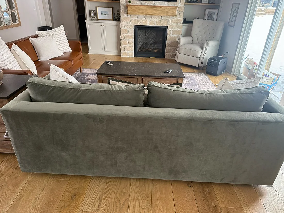 Fabric Couch Before
