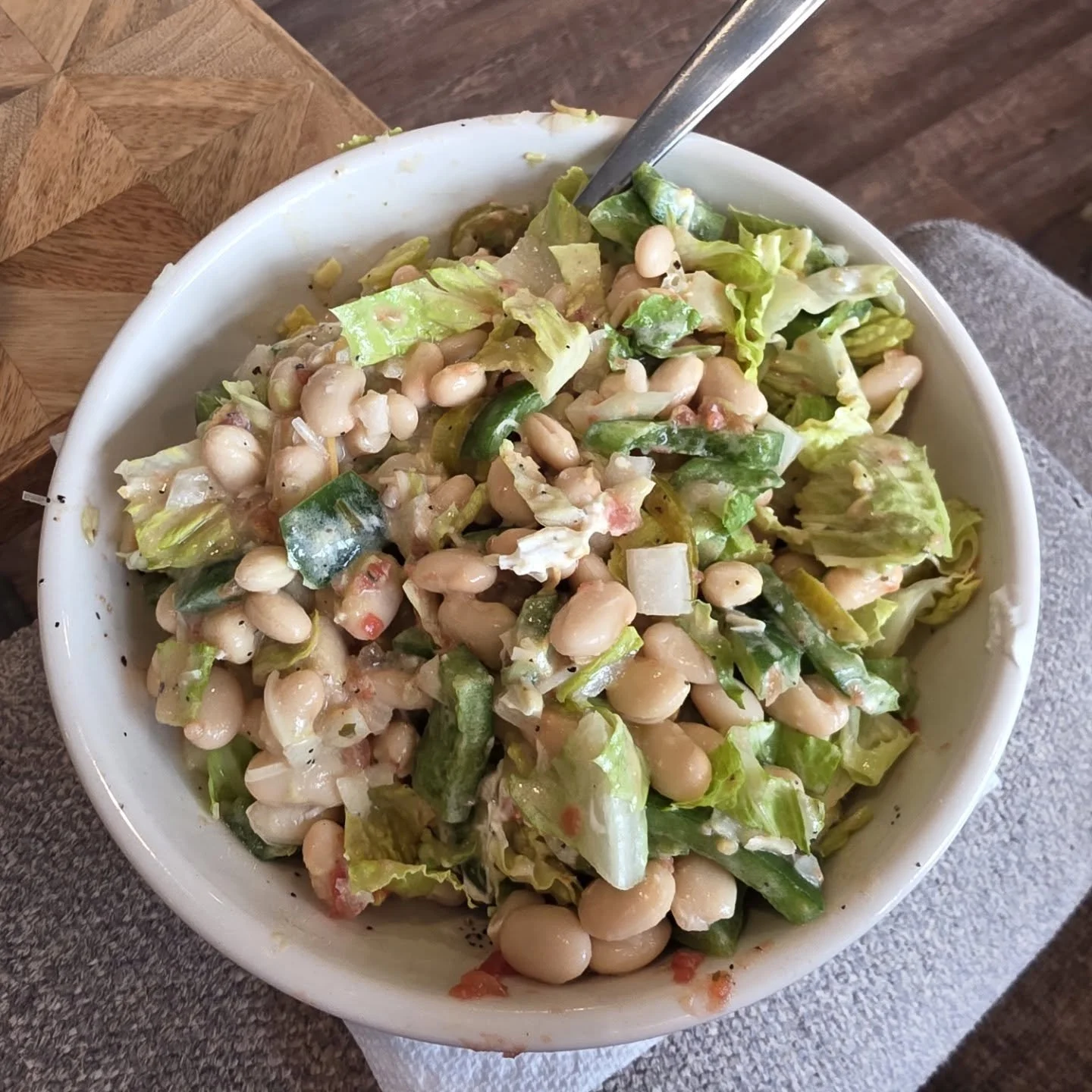 Bean salad and salsa.

#tacotuesday