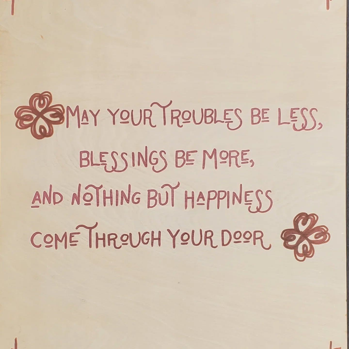 New Winter door decoration.