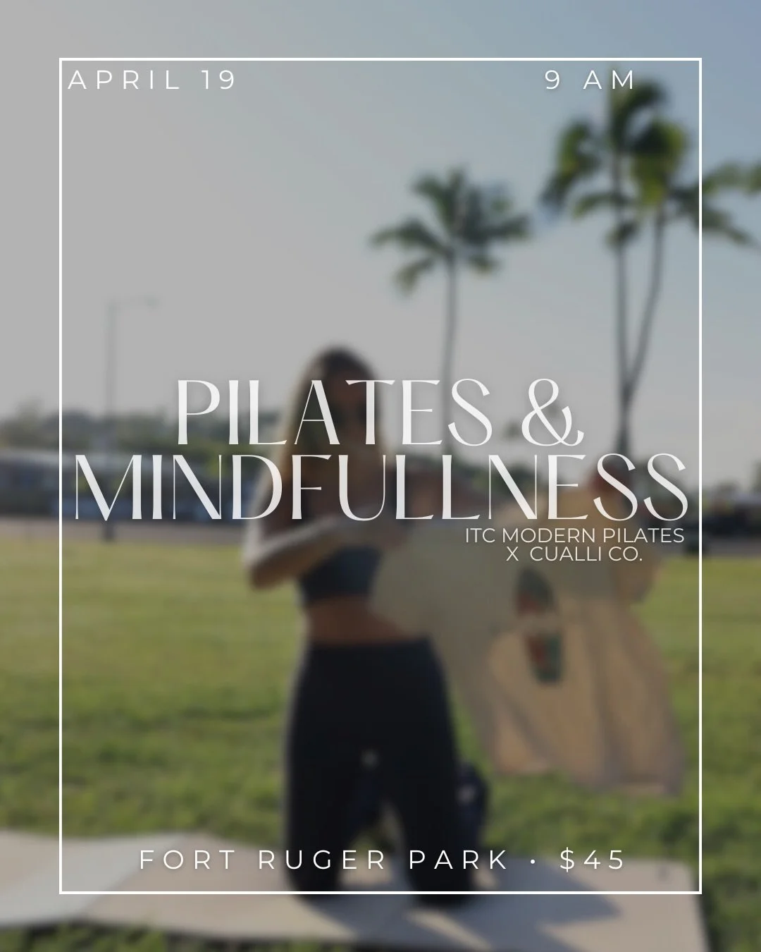 A morning to move, breathe, and connect.

Join us Sunday, April 19th together we&rsquo;ll flow through a full body Pilates session, settle into a guided meditation with Cualli Co, sip coffee from @diamondheaddrip all while browsing @cuallico sustaina