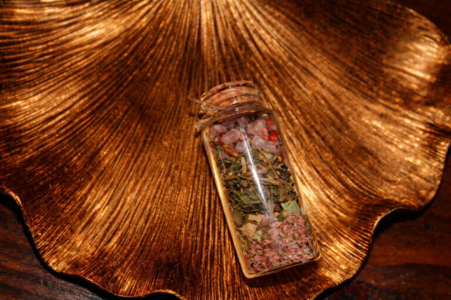 Red Botswana Jade • Grounding & Emotional Balance Bottle