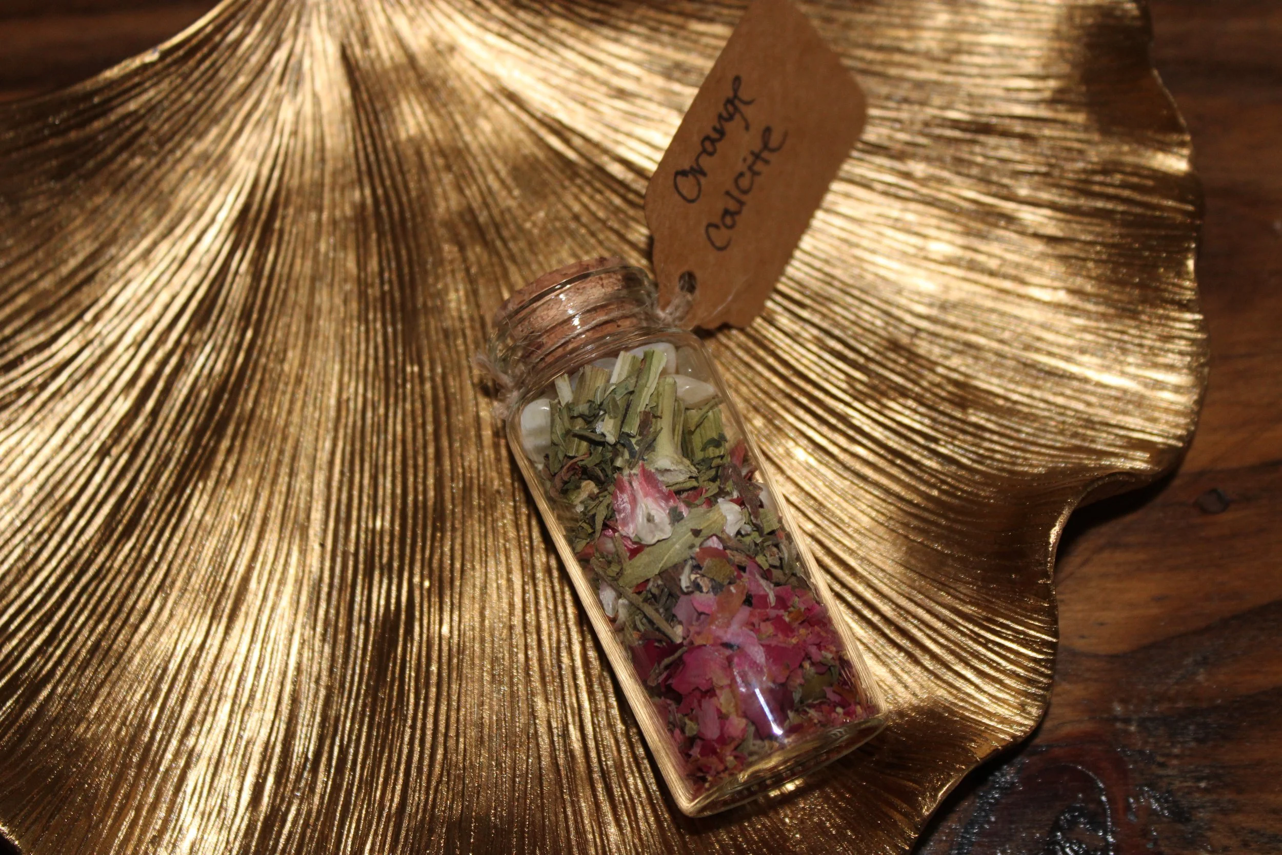 Soft Grounding — Orange Calcite & Herb