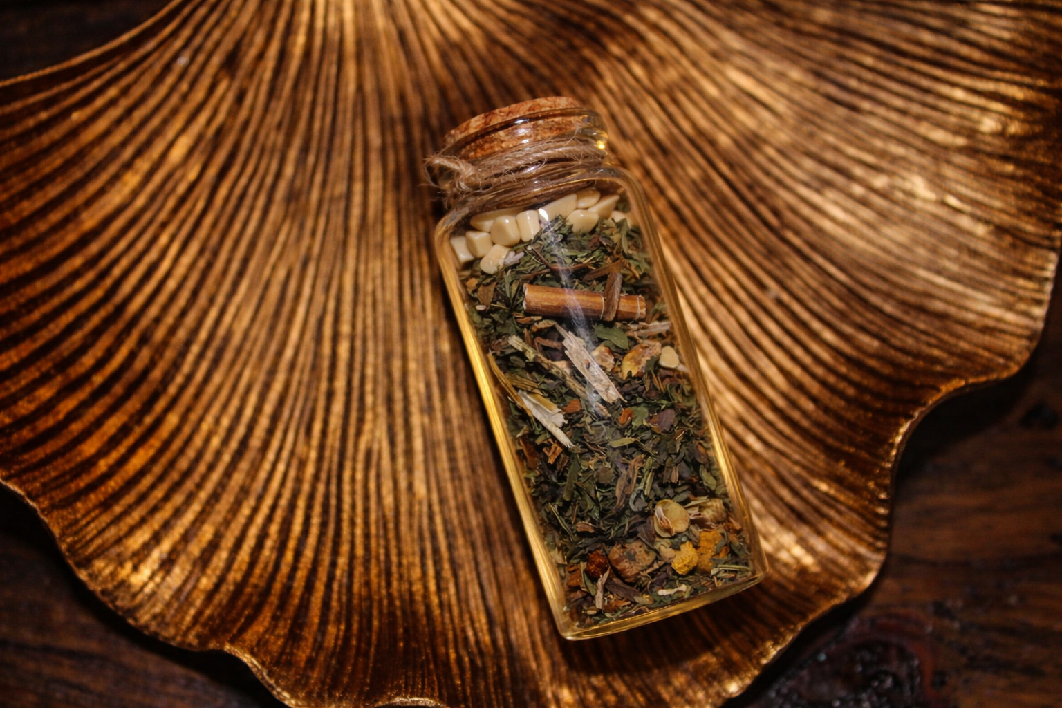 Yellow Jasper • Grounded Strength Herb Bottle