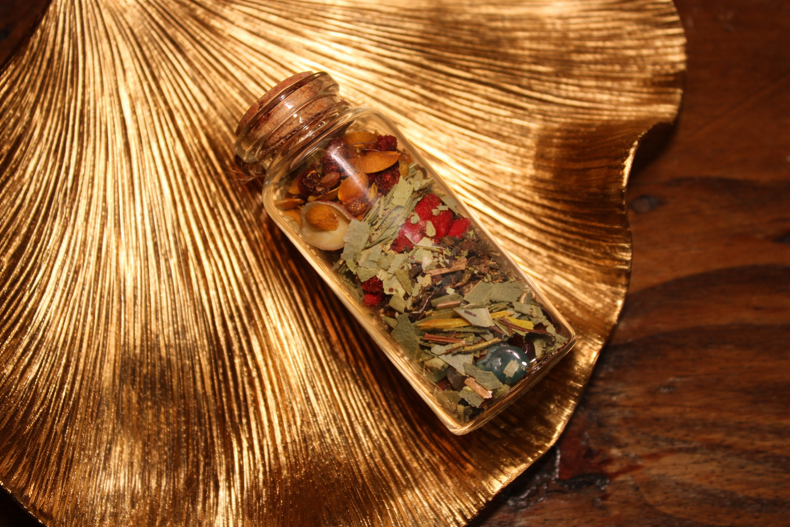 Green Agate Grounding Bottle