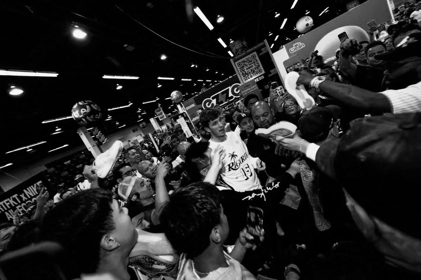 LA Lakers' Austin Reaves at Sneakercon to launch his latest Rigorer sneaker collaboration exclusively in partnership with KICKS CREW.