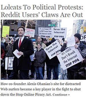 Sometimes a headline that would be great for print also works online. This led the homepage at Forbes the day the story was published.