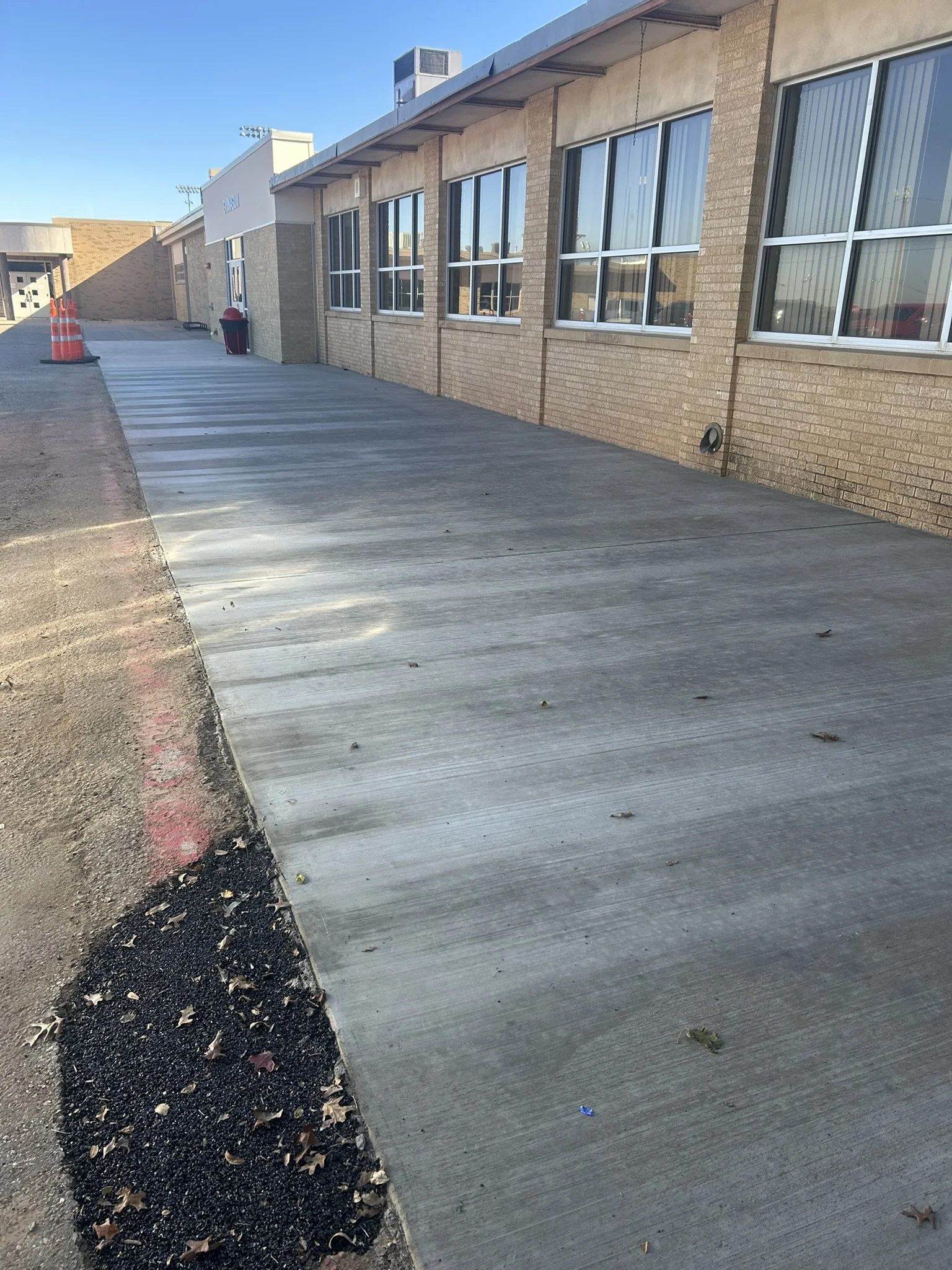 Professional concrete pouring and leveling for commercial properties.
