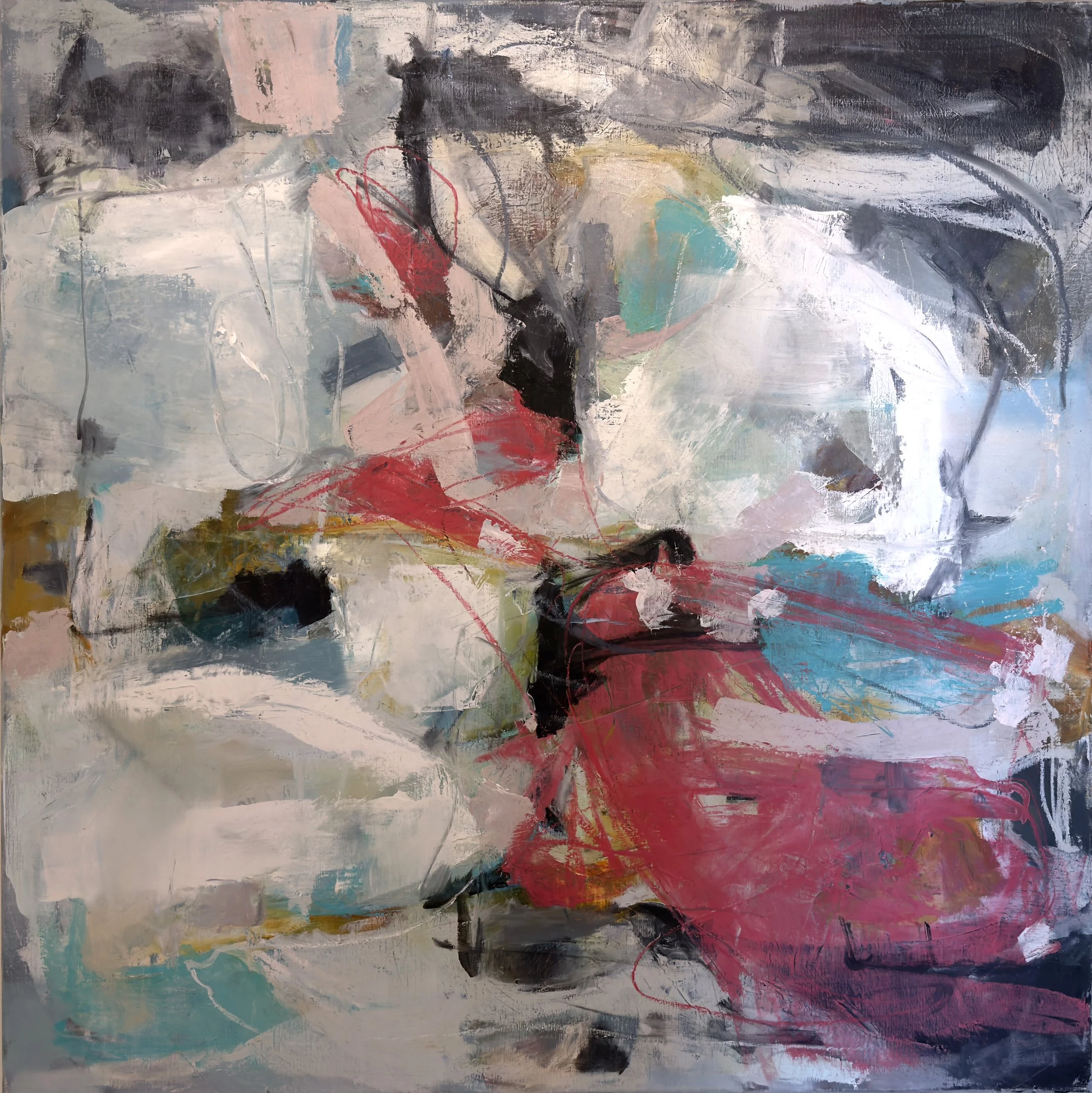 TURBULANCE : oil on canvas (AA x BB)