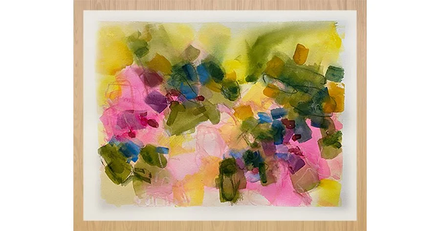 POPSICLE  :  framed water color [24-1/2 x 19 ] - click for more info or purchase