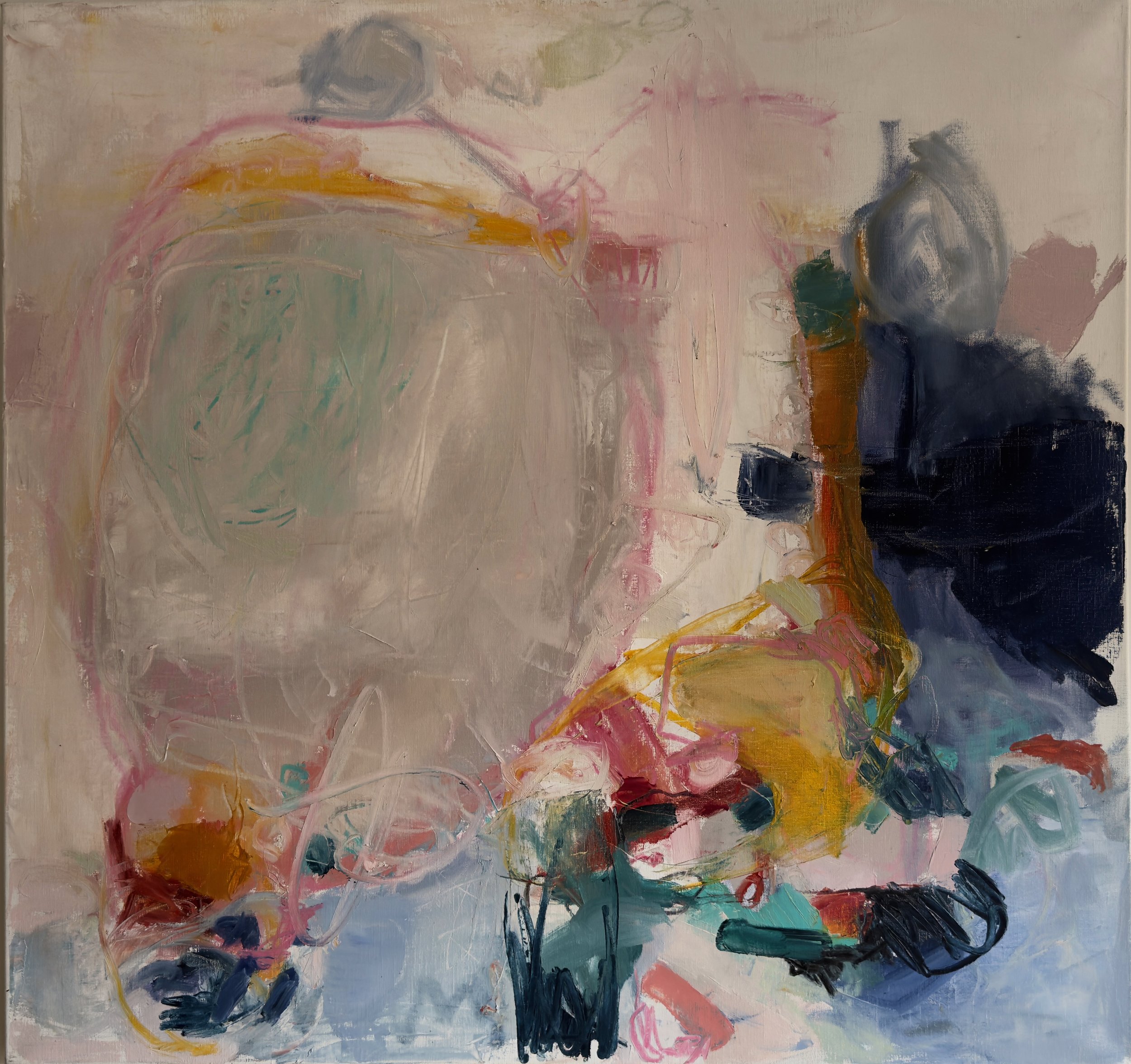 HIDDEN GUN : oil on canvas (AA x BB)