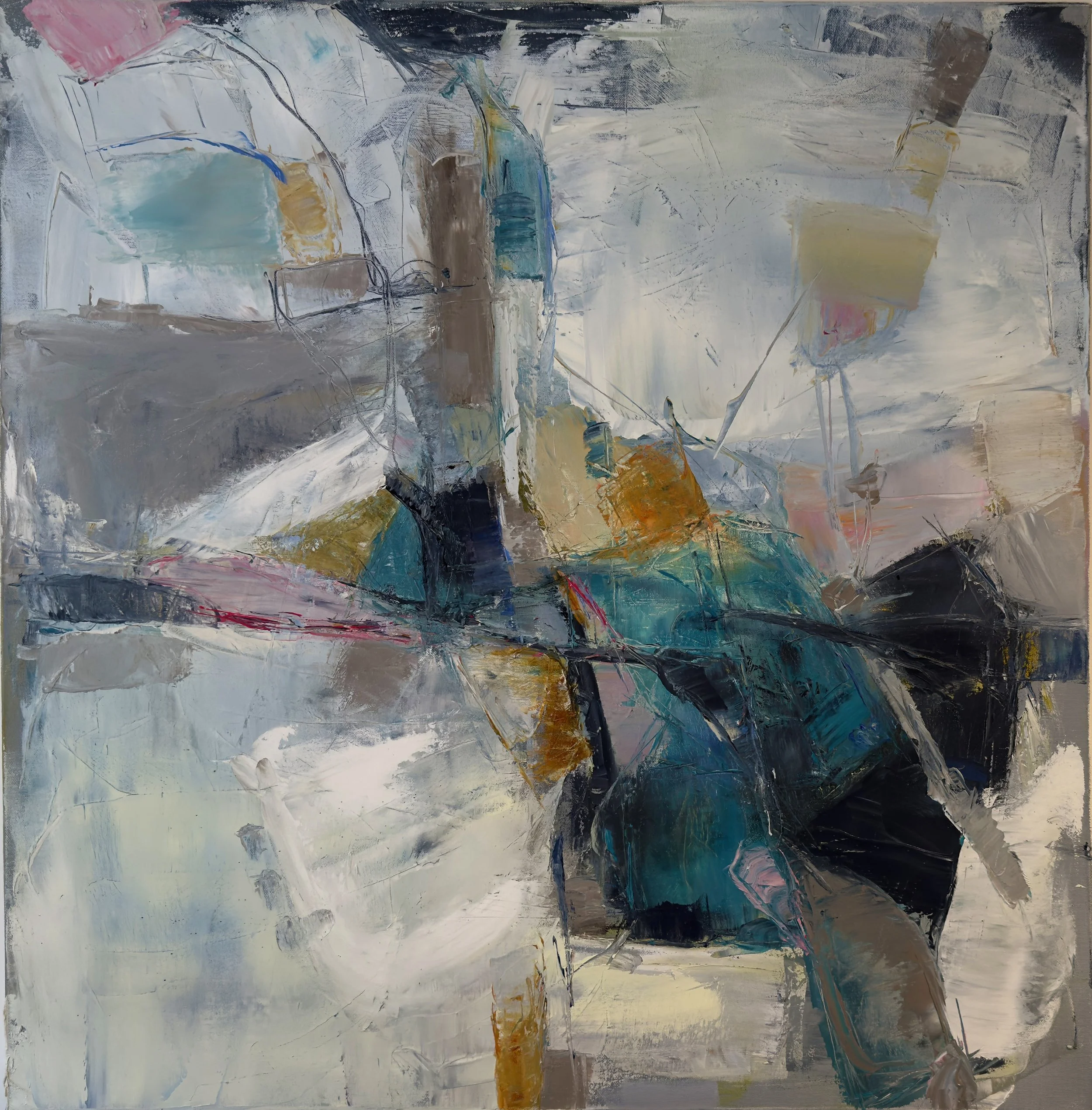 ICE BLOCKS : oil on canvas (AA x BB)