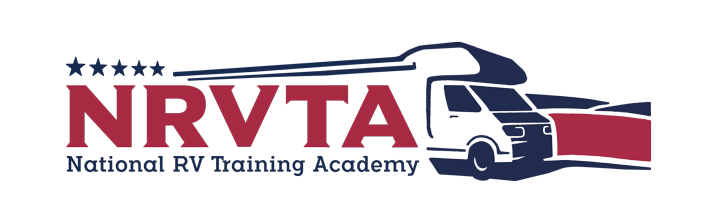 NRVTA logo with text 'National RV Training Academy' and an illustration of an RV.