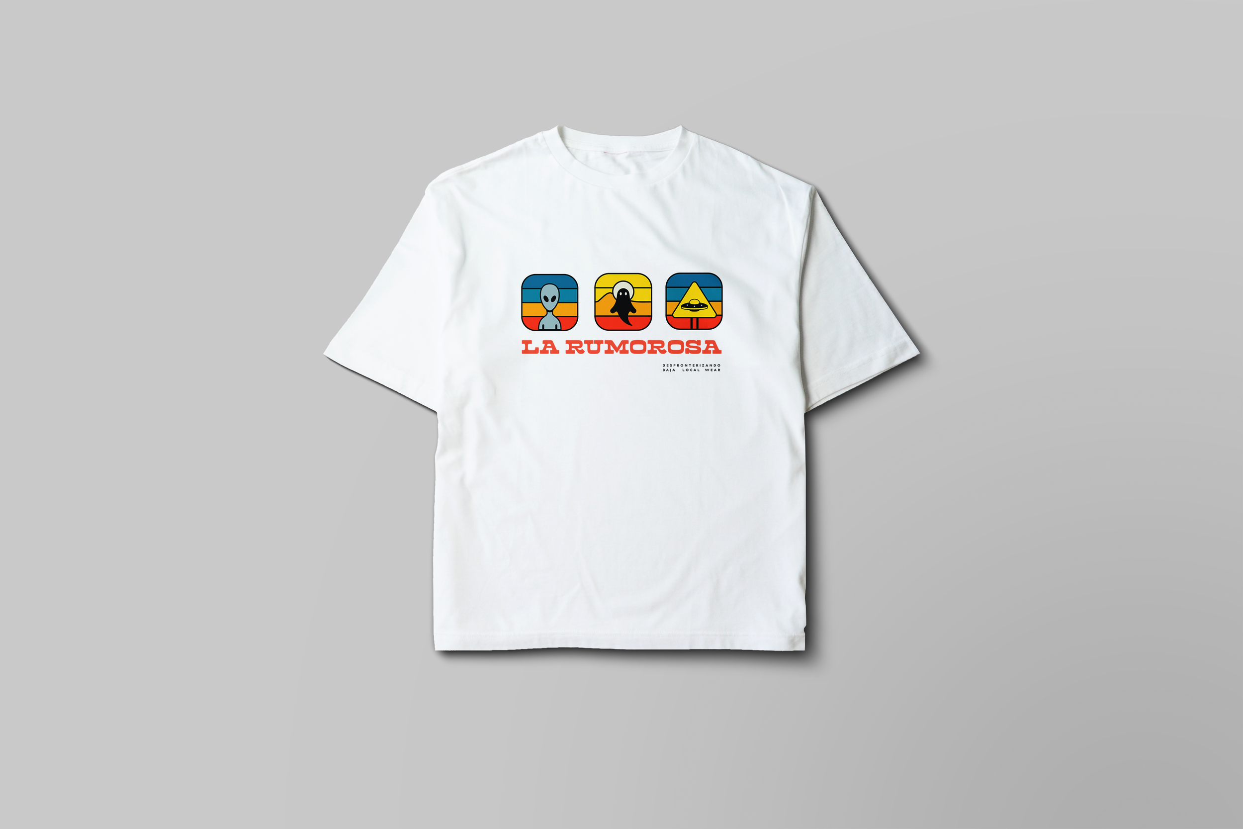 Playera iconos misterios Rumorosa