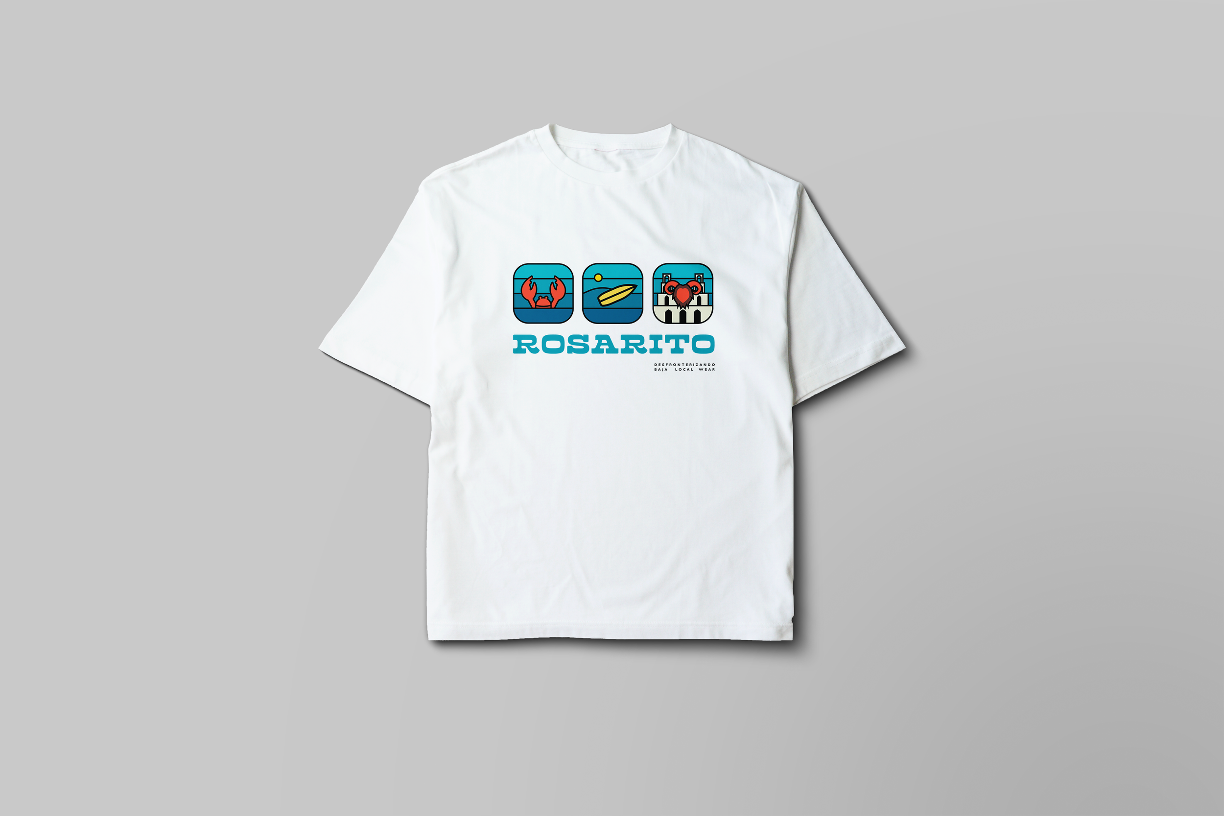 Playera iconos Rosarito