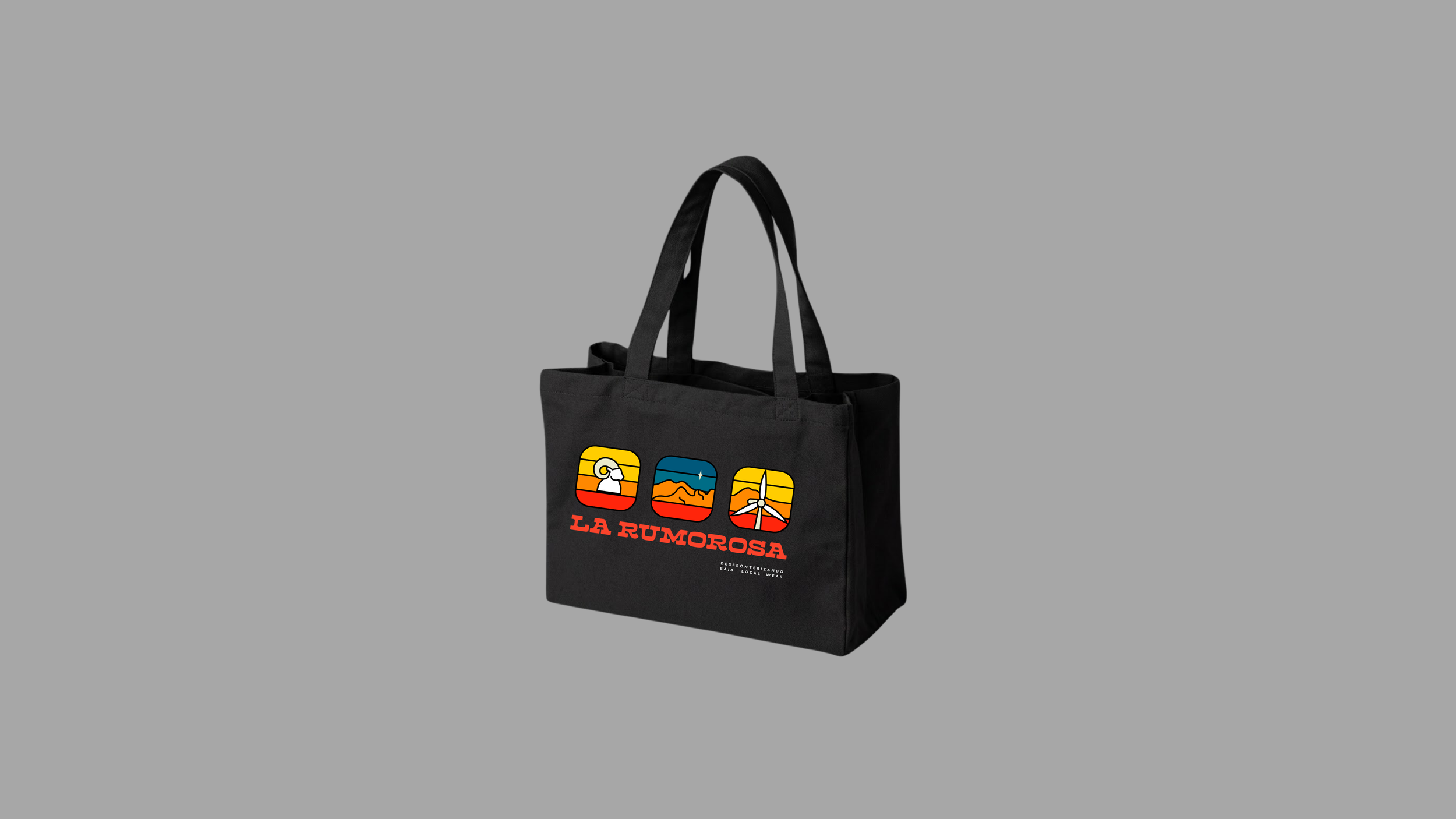 Tote bag iconos locales Rumorosa