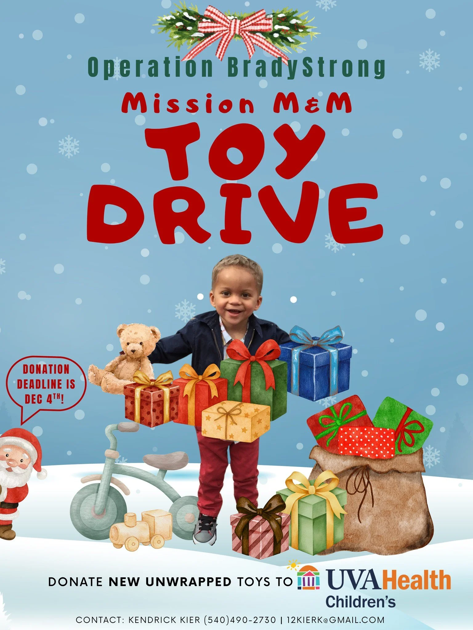 🎄🎁 Help us spread a little extra holiday magic this season!

Weiler Orthodontics is proud to support the Operation BradyStrong Mission M&amp;M Toy Drive, benefiting the incredible children and families at UVA Health Children&rsquo;s Hospital! ❤️

T