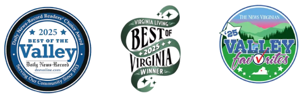 A collage of four logos from different Valley events and organizations, including 'Valley Chamber of Commerce Valley,' 'Best of Virginia,' and 'Valley Foothills.'