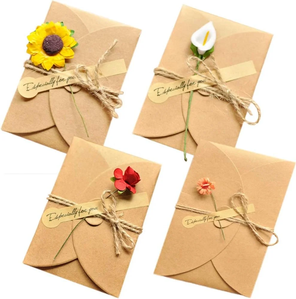 Any Occasions Dried Flower Greeting Card with Envelope