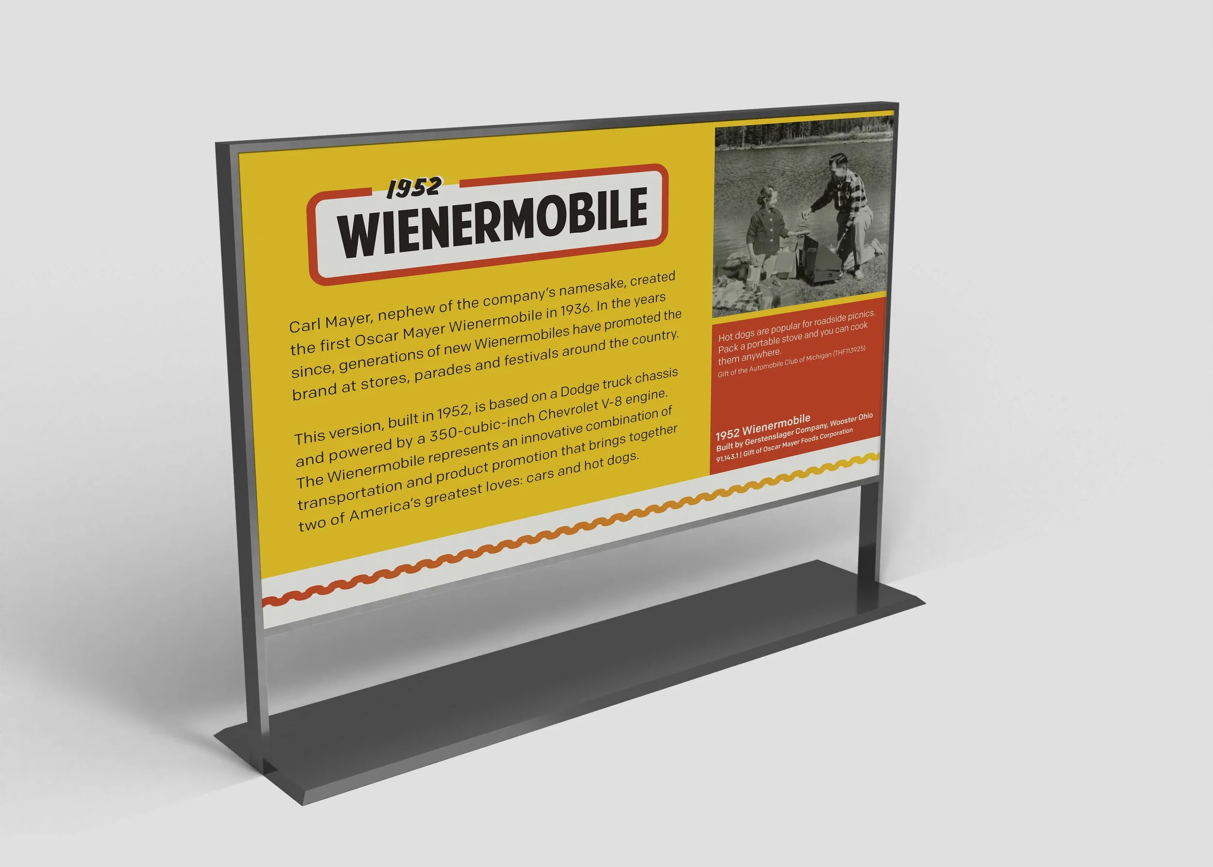1952 Wienermobile Sign Replacement