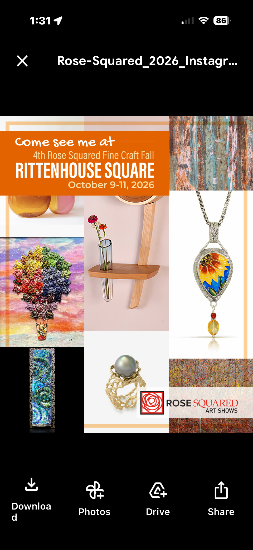 Rose Squared Fall Fine Craft Rittenhouse Square