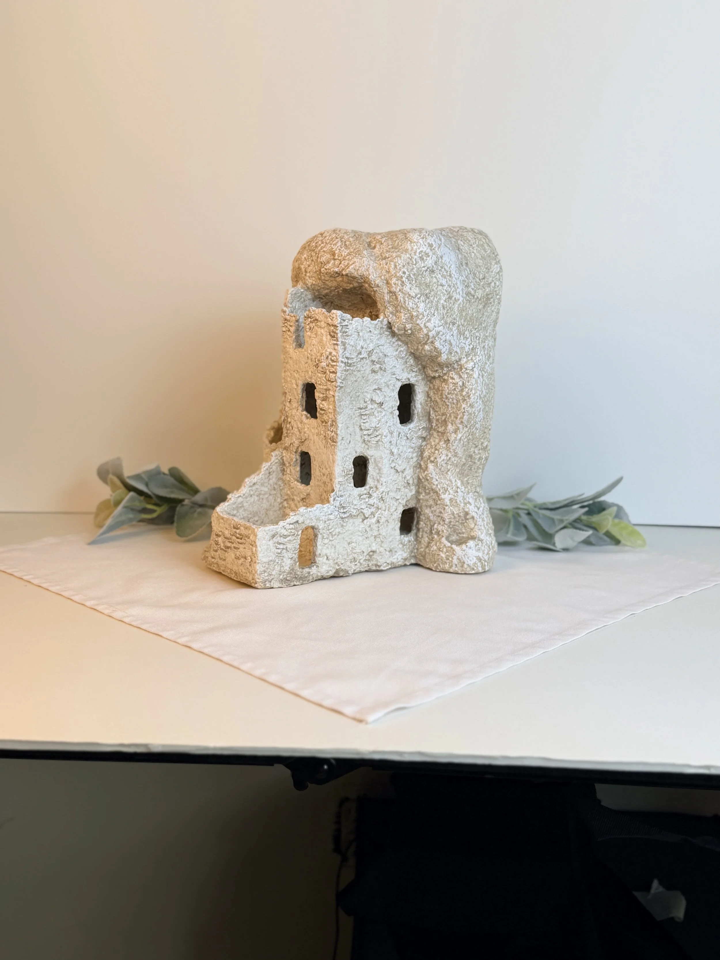 Square Tower Embraced