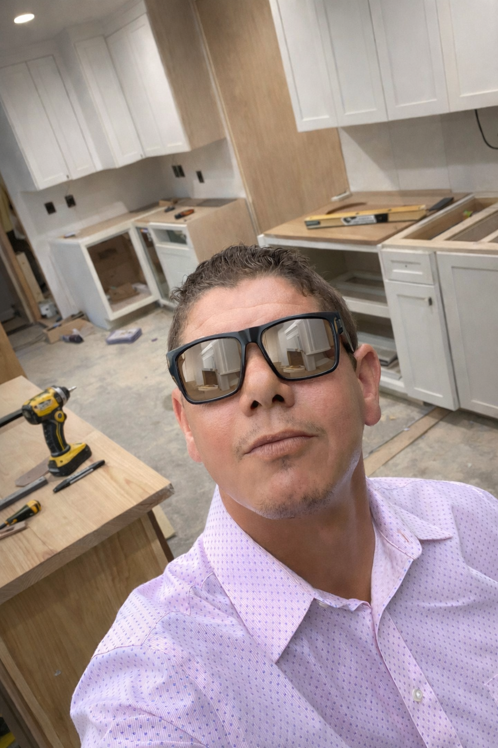 Professional kitchen cabinet installation with high-end finish carpentry in Massachusetts.