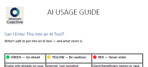 Screenshot of top portion of the free AI Usage Guide.