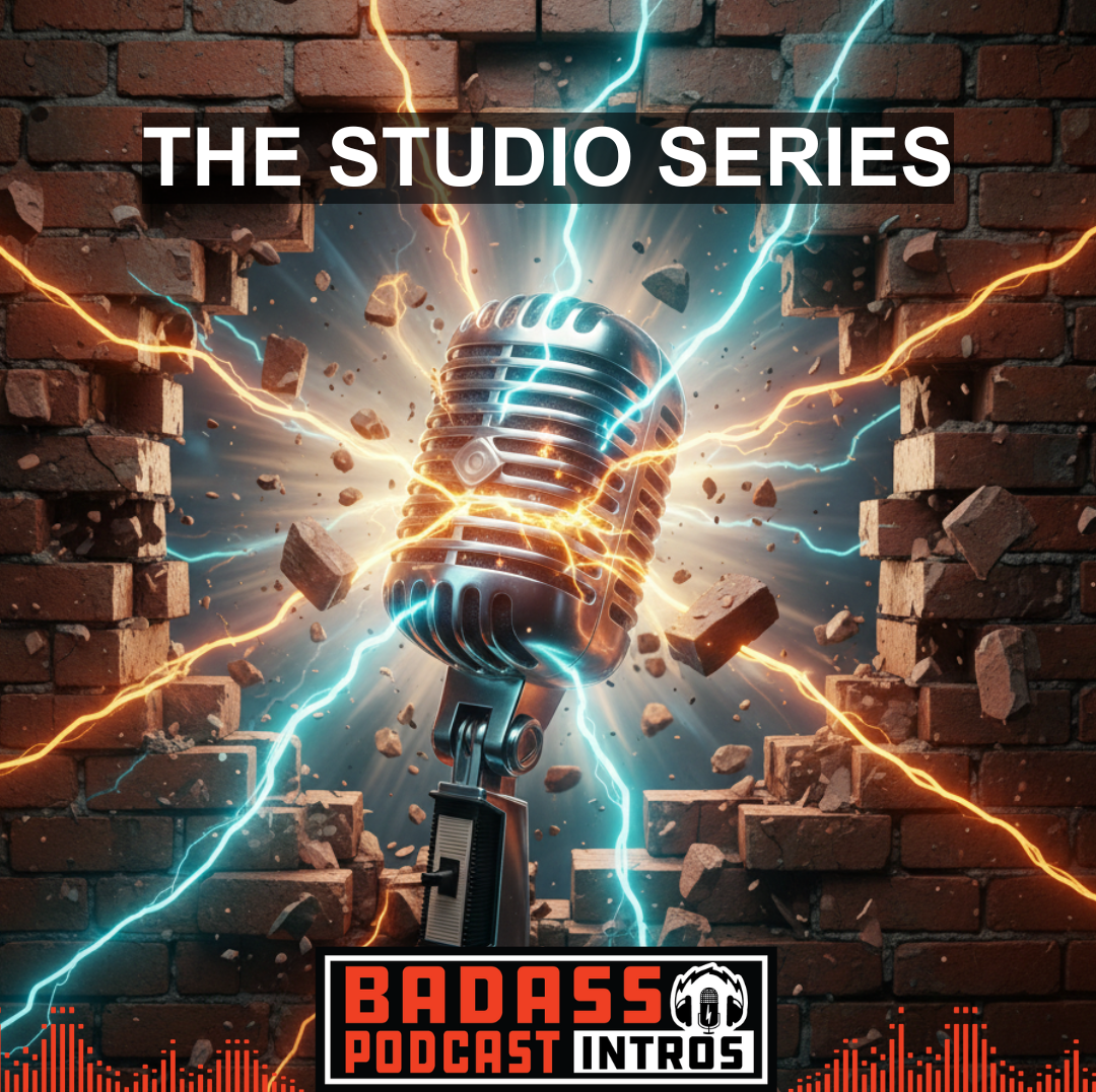 Professional podcast branding kit including intro, outro, and 3-pack of custom audio stingers and IDs.