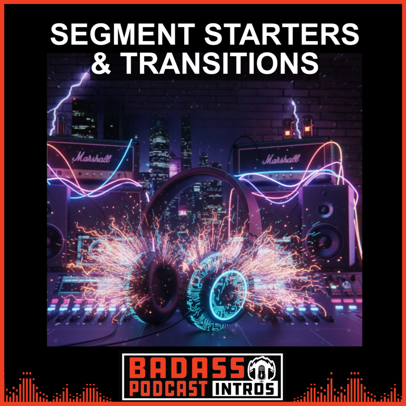 Maintain sonic momentum with custom podcast transitions and segment starters. Perfect for keeping listeners engaged through high-density episodes.