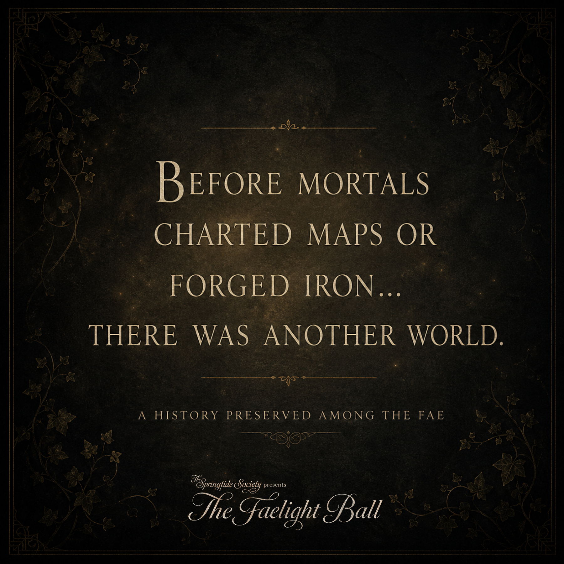A History… As Told Among the Fae