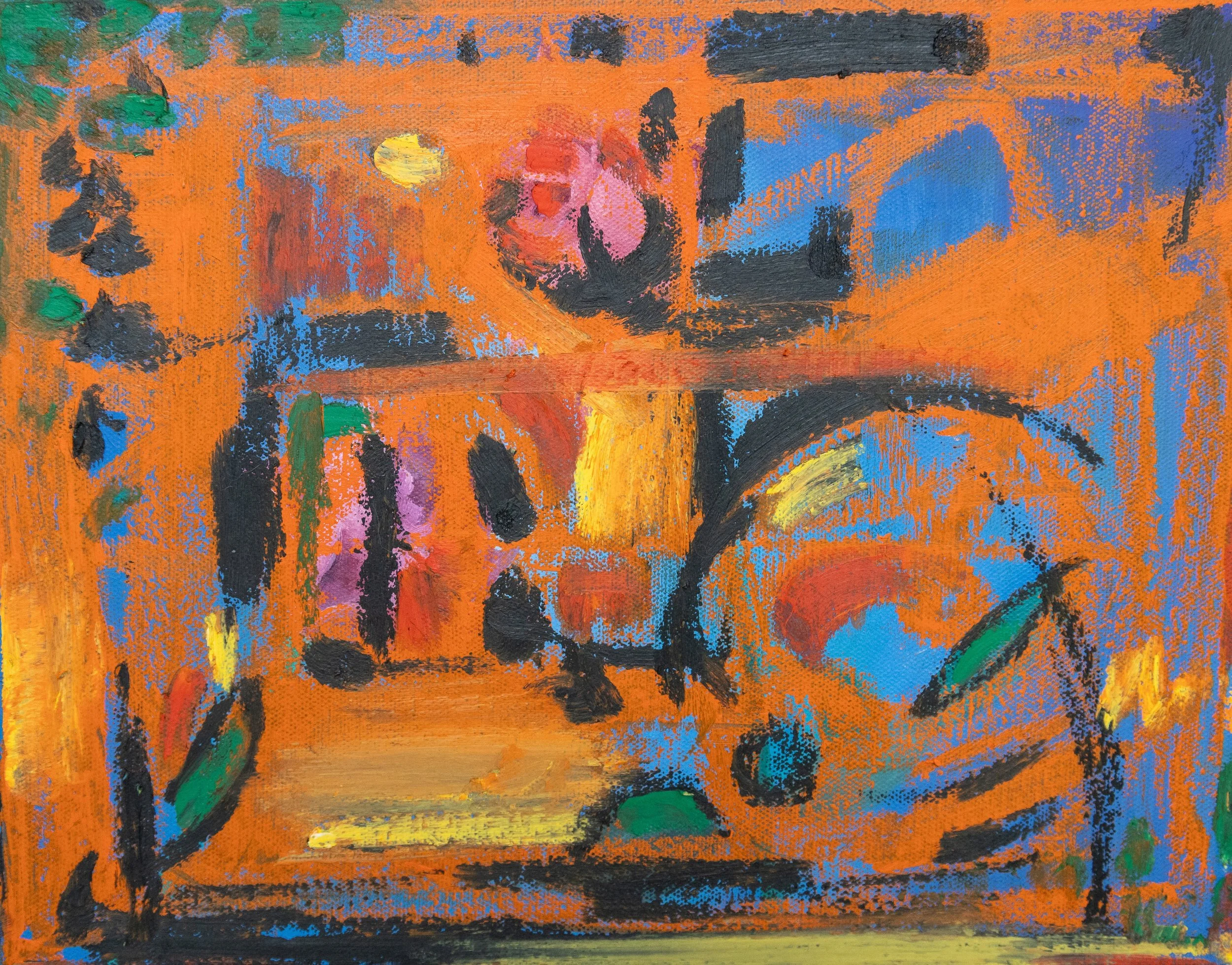 The Moment that Stayed    |   
11 × 14 in    |   
Acrylic and oil pastels on canvas    |   
2024