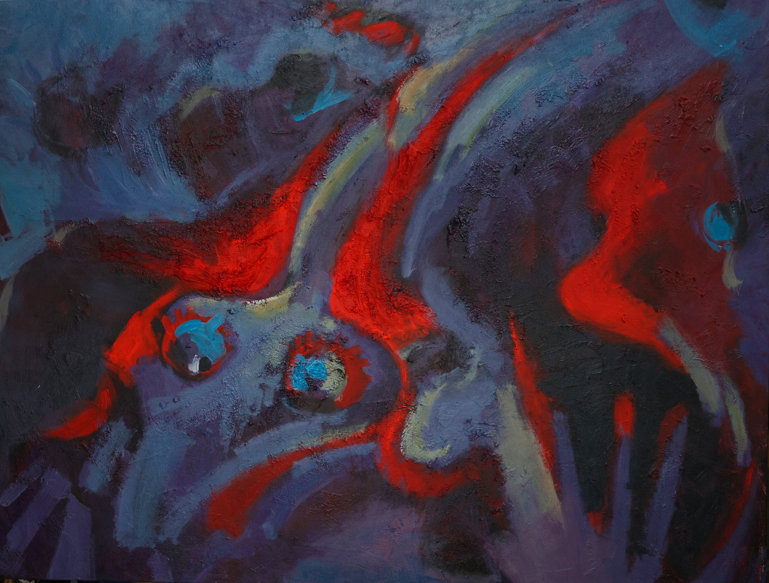 The Rift of Light    |   
48 × 60 in    |   
Acrylic on canvas    |   
2024