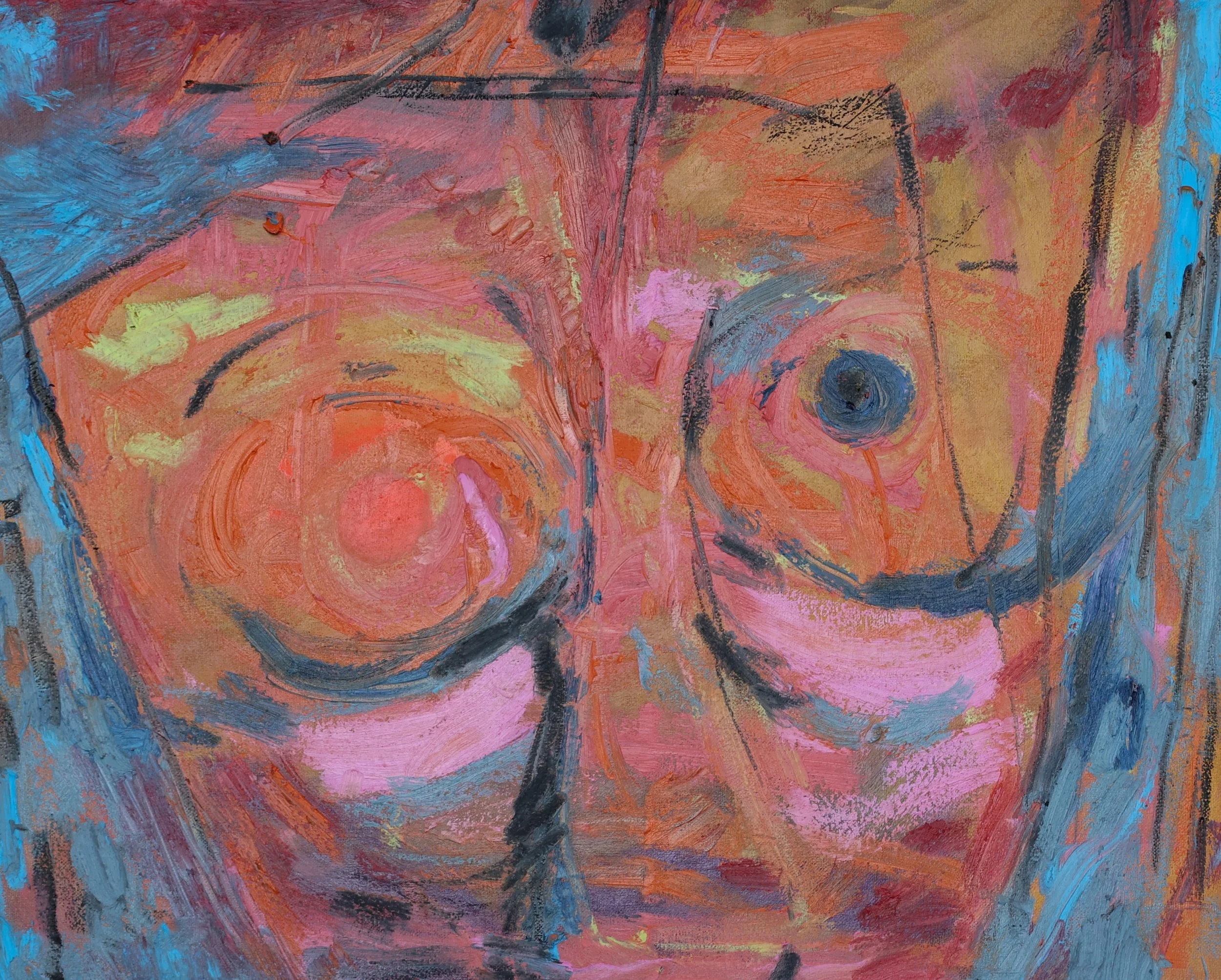 Heat of Existence    |   
20 × 24 in    |   
Acrylic and oil pastels on canvas    |   
2024