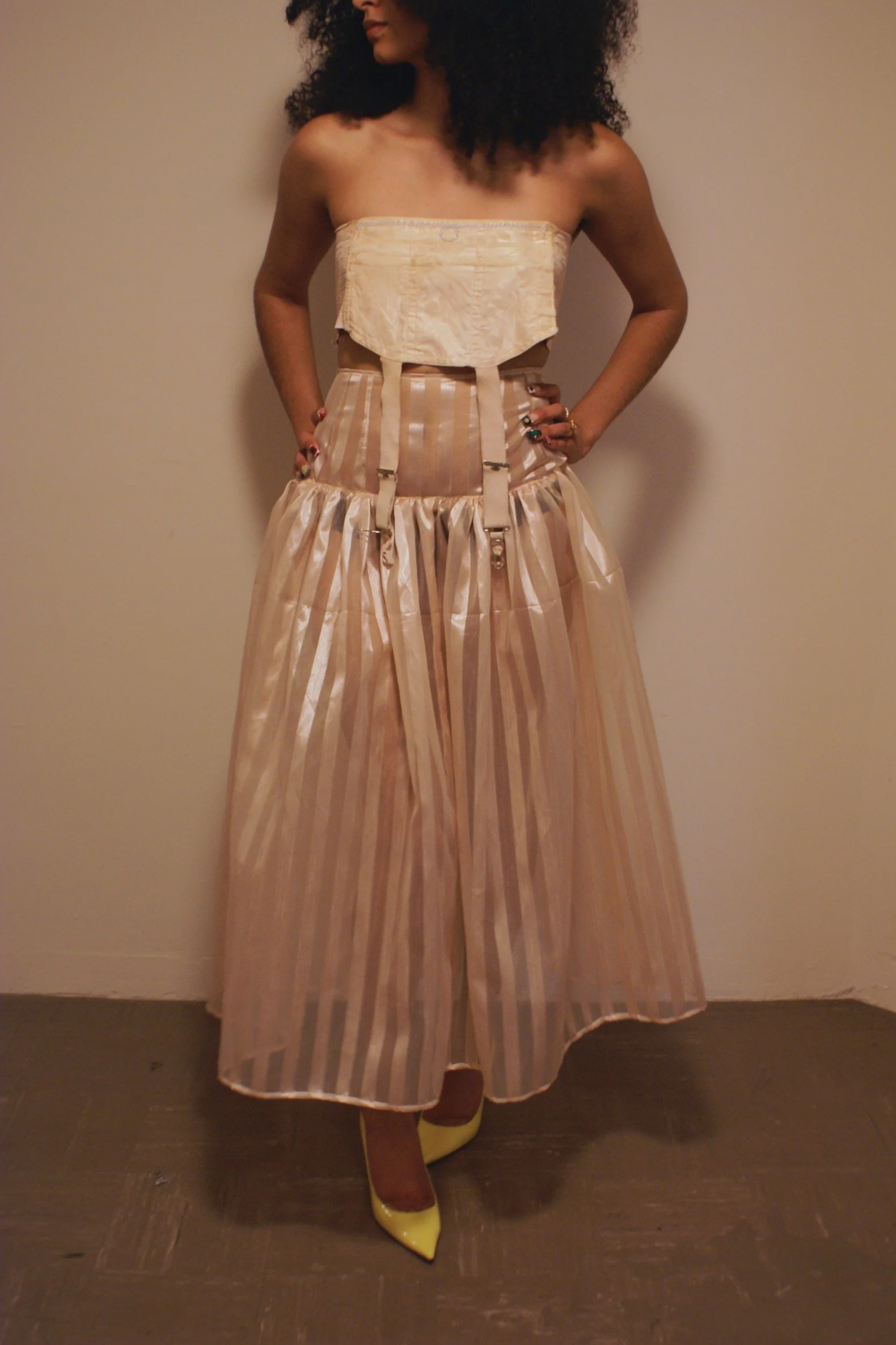 Mazzy Sheer Dropwaist Skirt