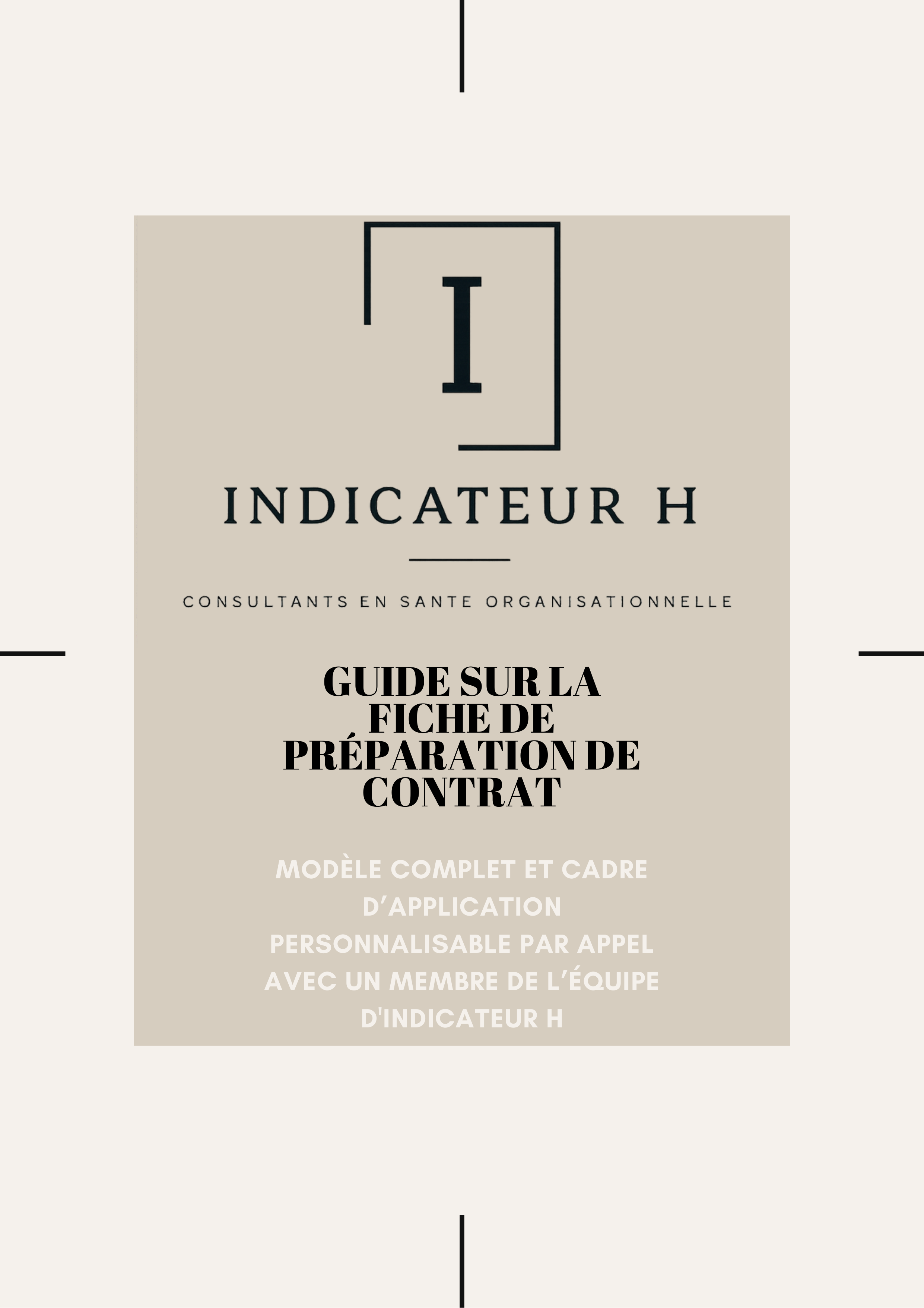 Document sur la structuration d'un contrat avec un entrepreneur