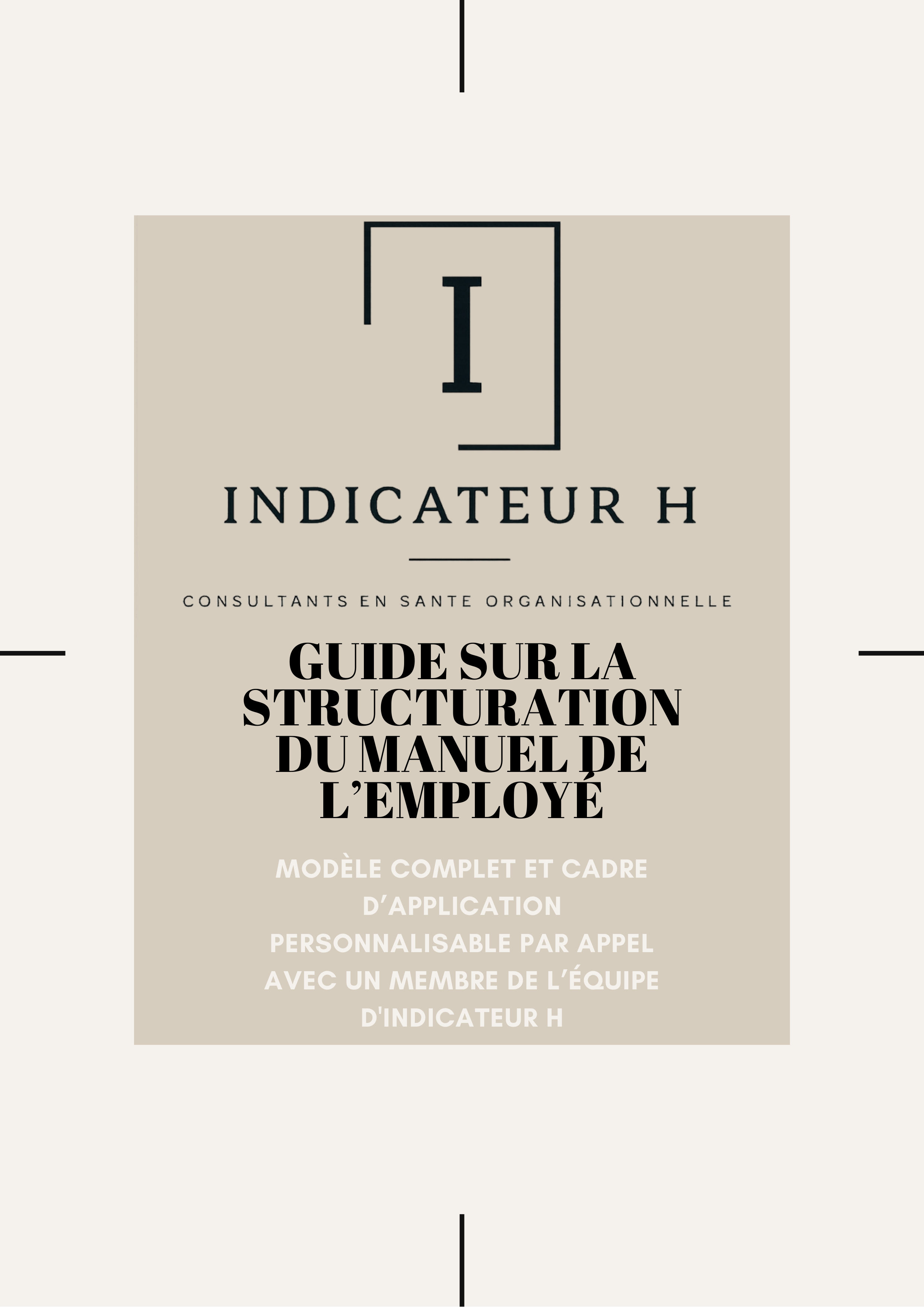 Document sur la structuration du manuel de l'employé
