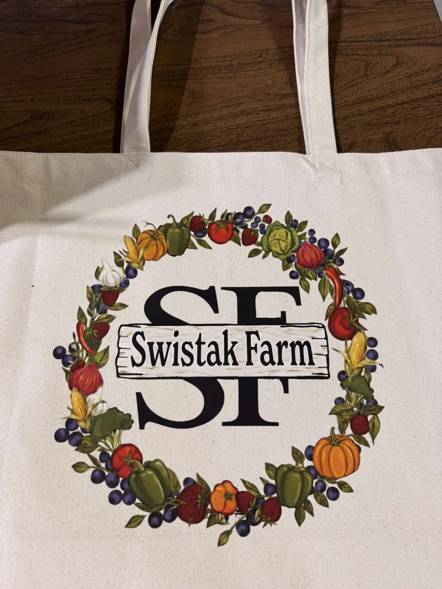 Image Reusable Bag Local farm store logo