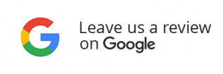 Google logo and the text "Leave us a review on Google"