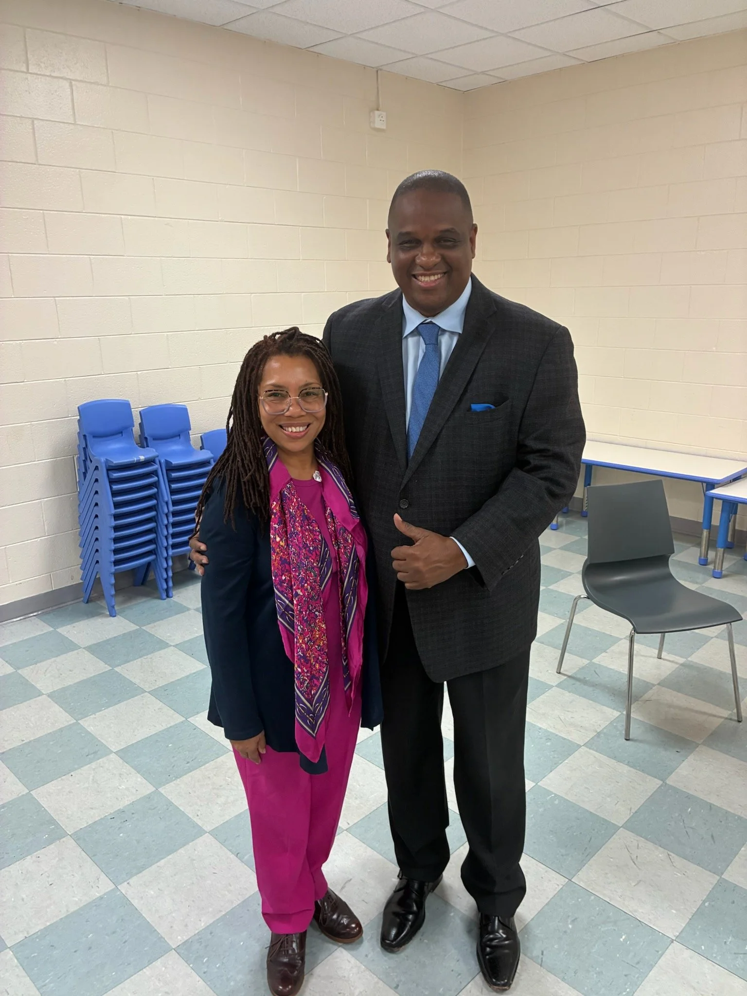 Candidate for SCCPSS School Board President Dr. Dionne Hoskins-Brown endorsed by Otha Thorton, candidate for state superintendent and former president of National PTA