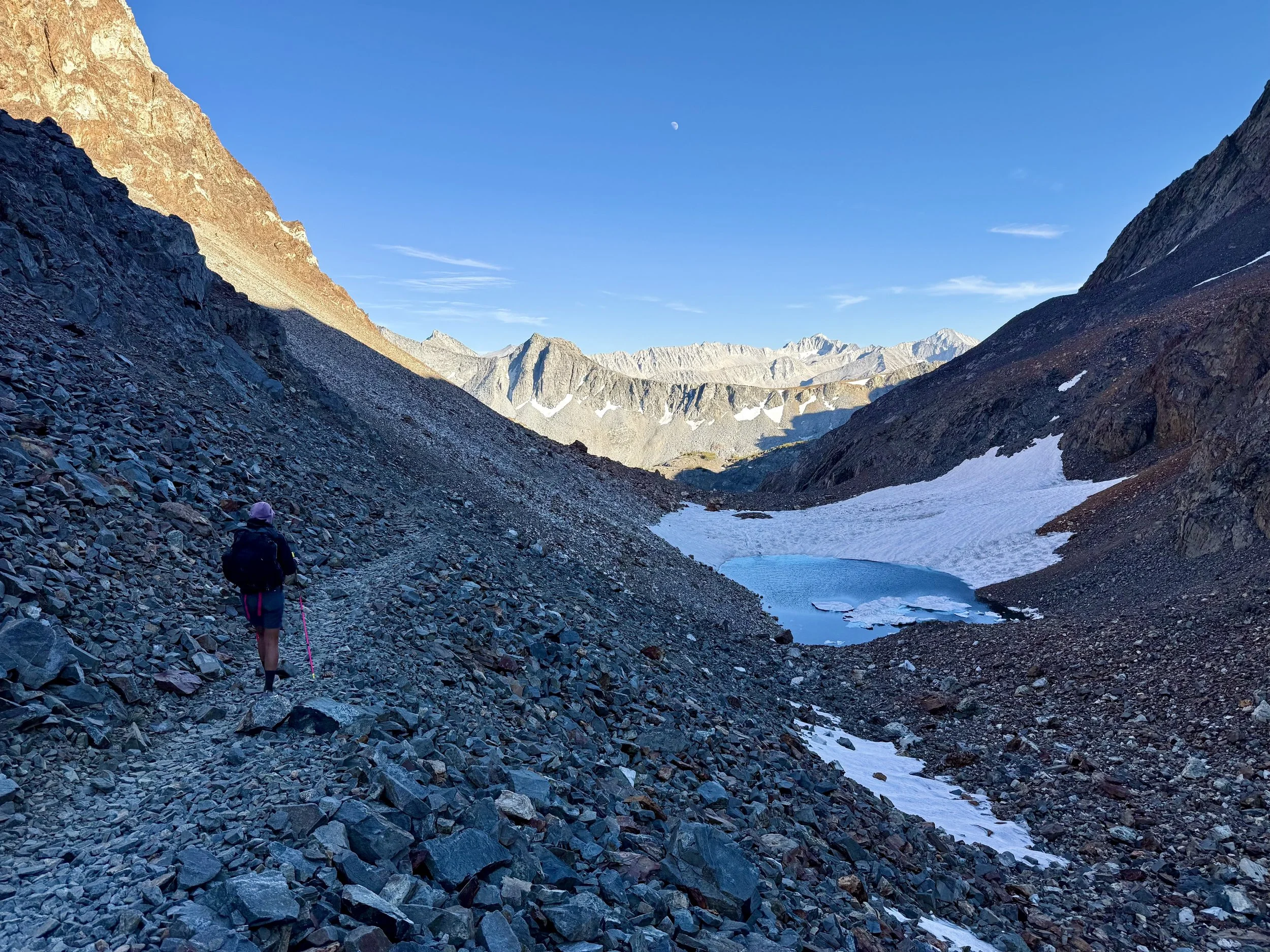 Heading down McGee pass