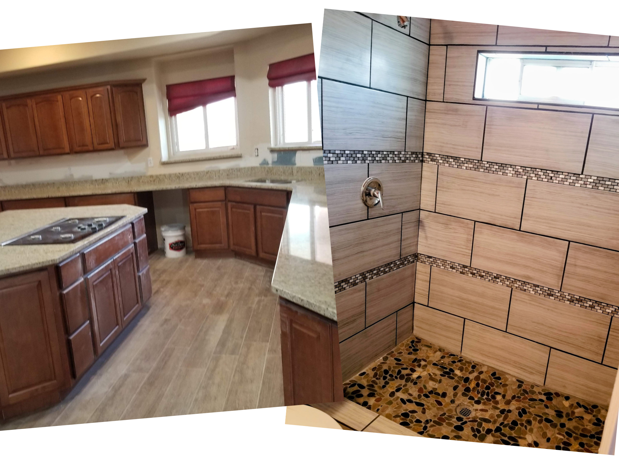Modern kitchen remodel in El Paso with custom cabinets