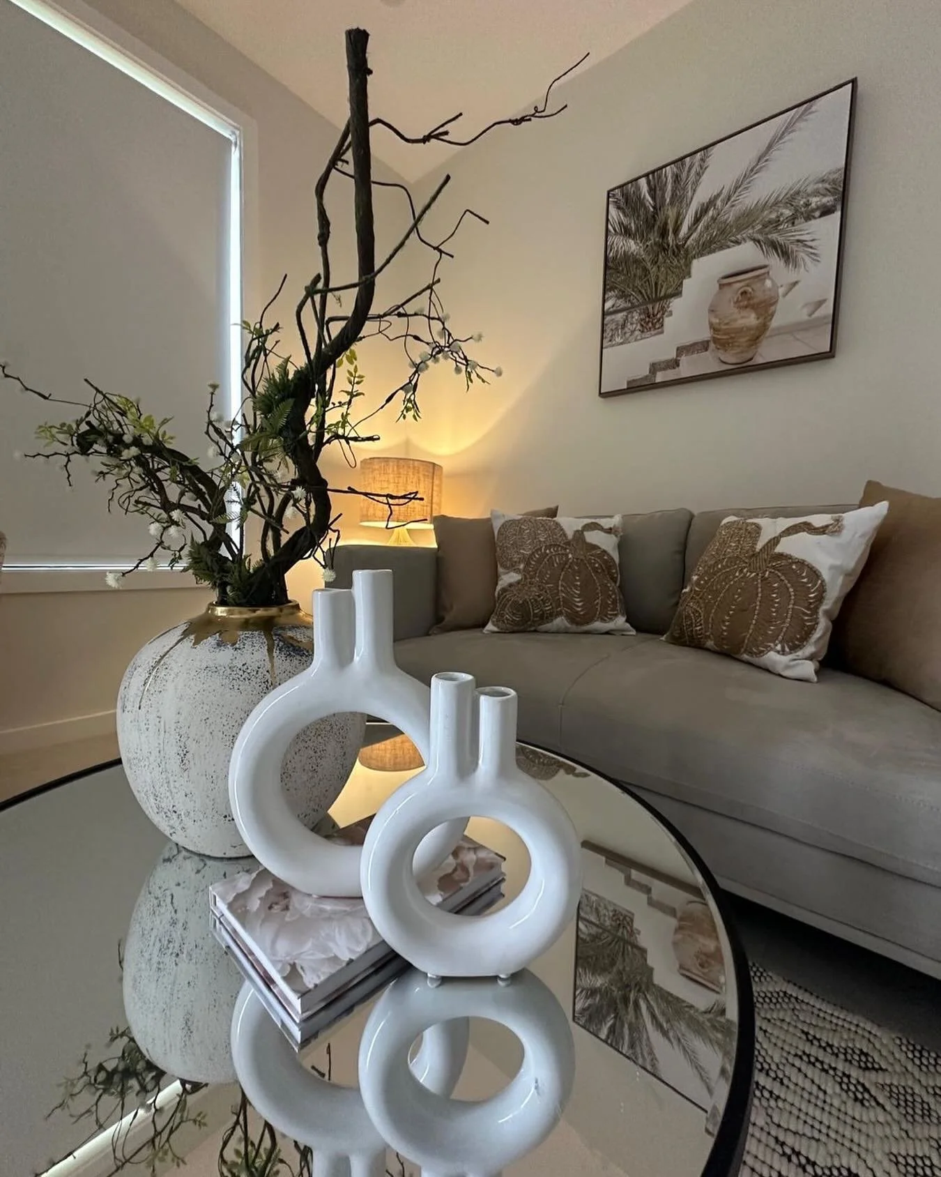 Neutral tones, cozy moments, elegant living #interior#propertystyling#staging