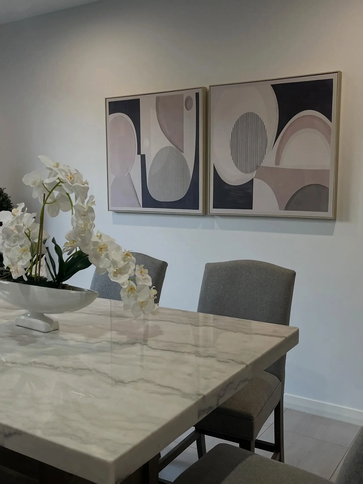 Modern neutral styling with a touch of  luxury