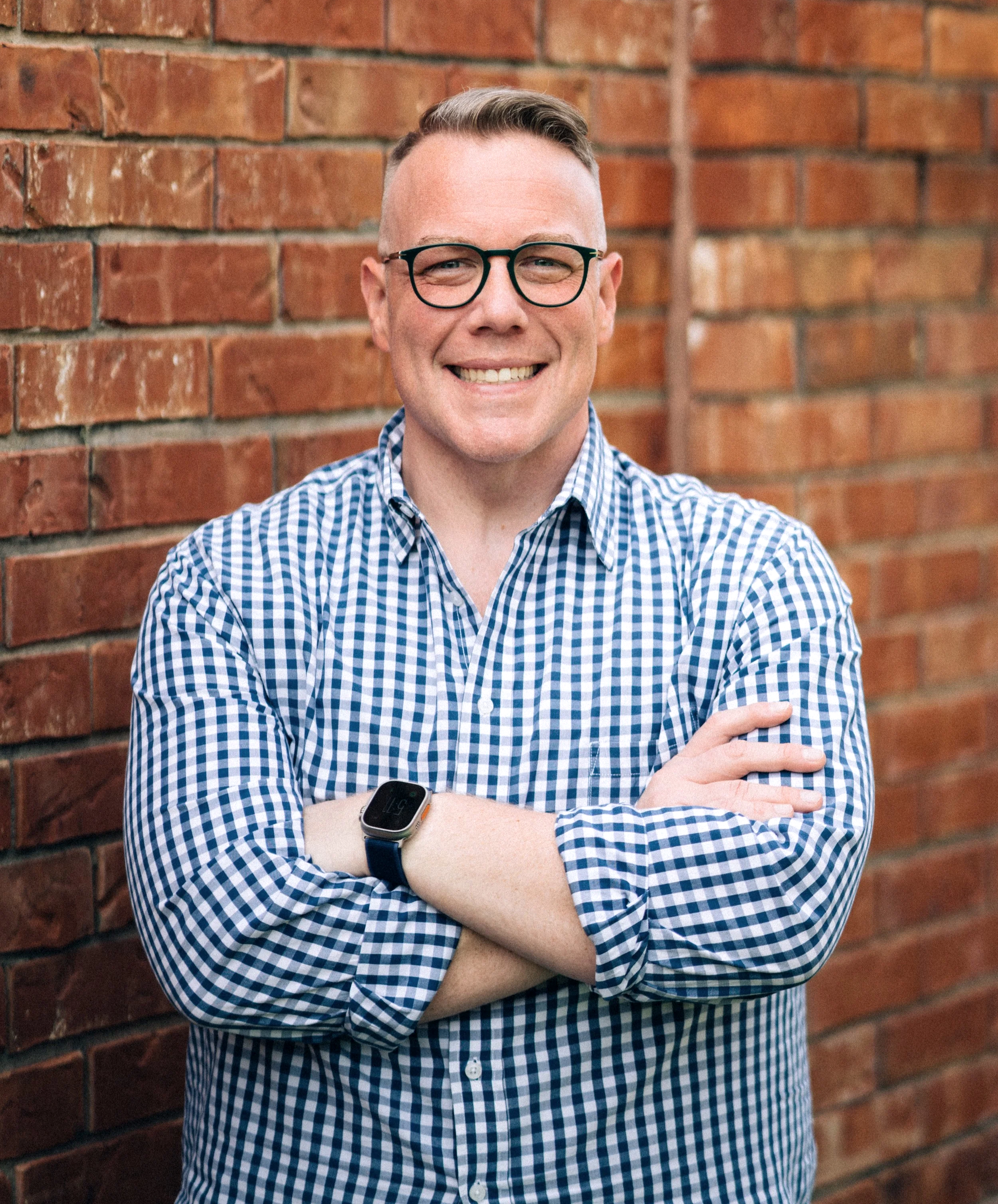 Dane Benton, graphic designer at Heartwood House.