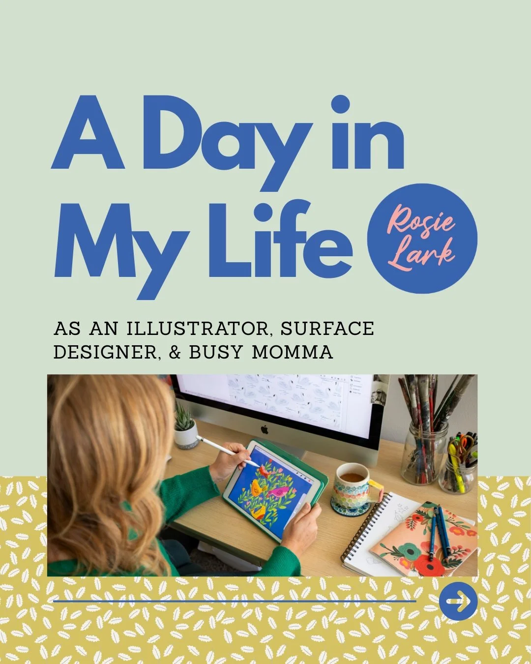 Here's a little peek into my daily life as I juggle being a mom and a designer and surface pattern designer. As crazy as it can sometimes feel, I'm forever grateful that I choose a career that allows me to be at home with my kiddo when he needs me. T