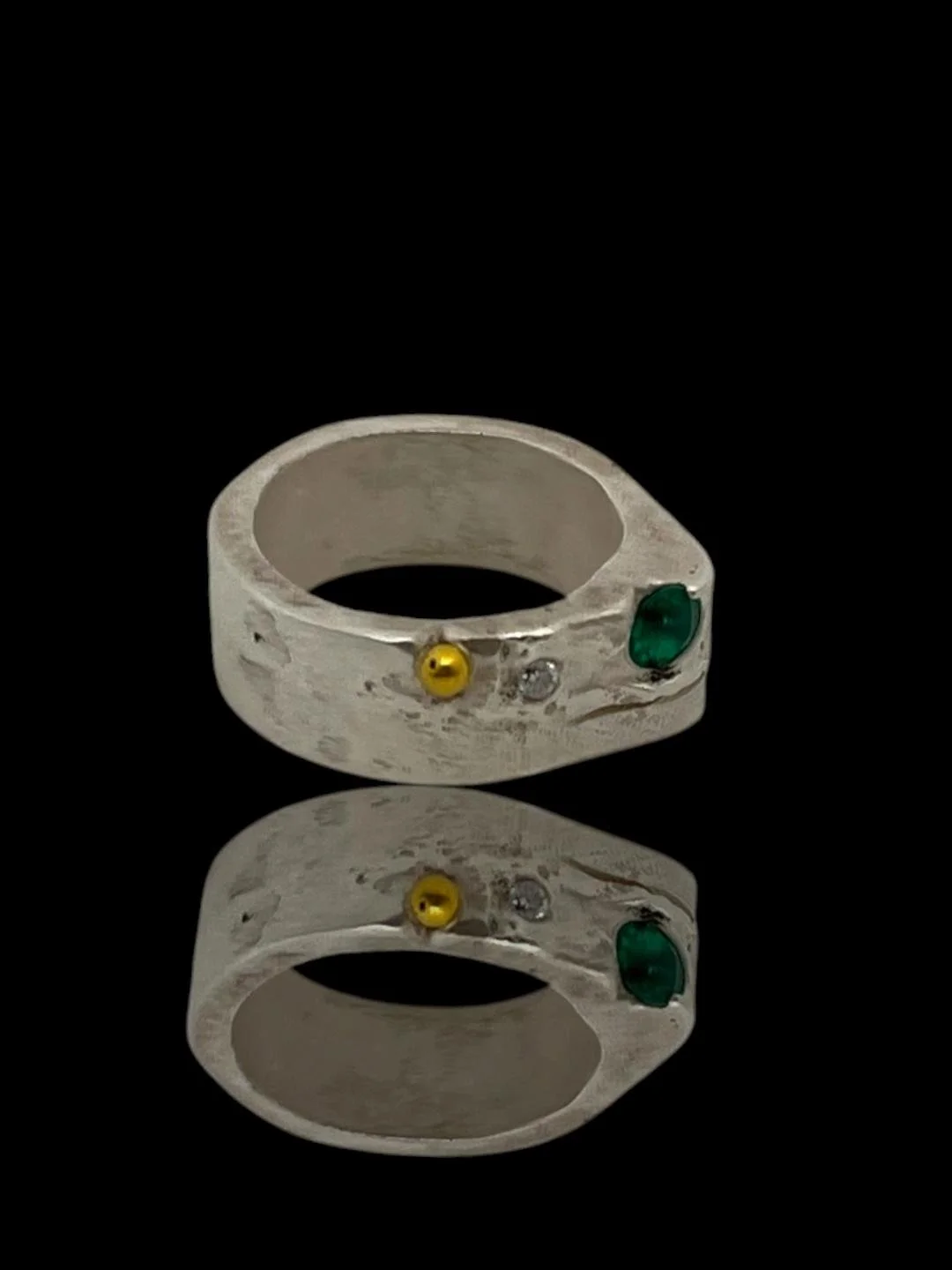 Cast Creations: Cast Emerald and Diamond Ring