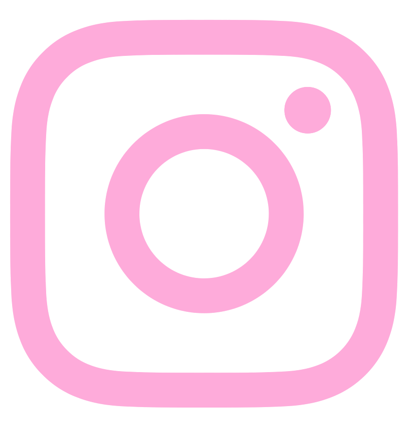 Pink and black Instagram logo with rounded square shape and camera icon.