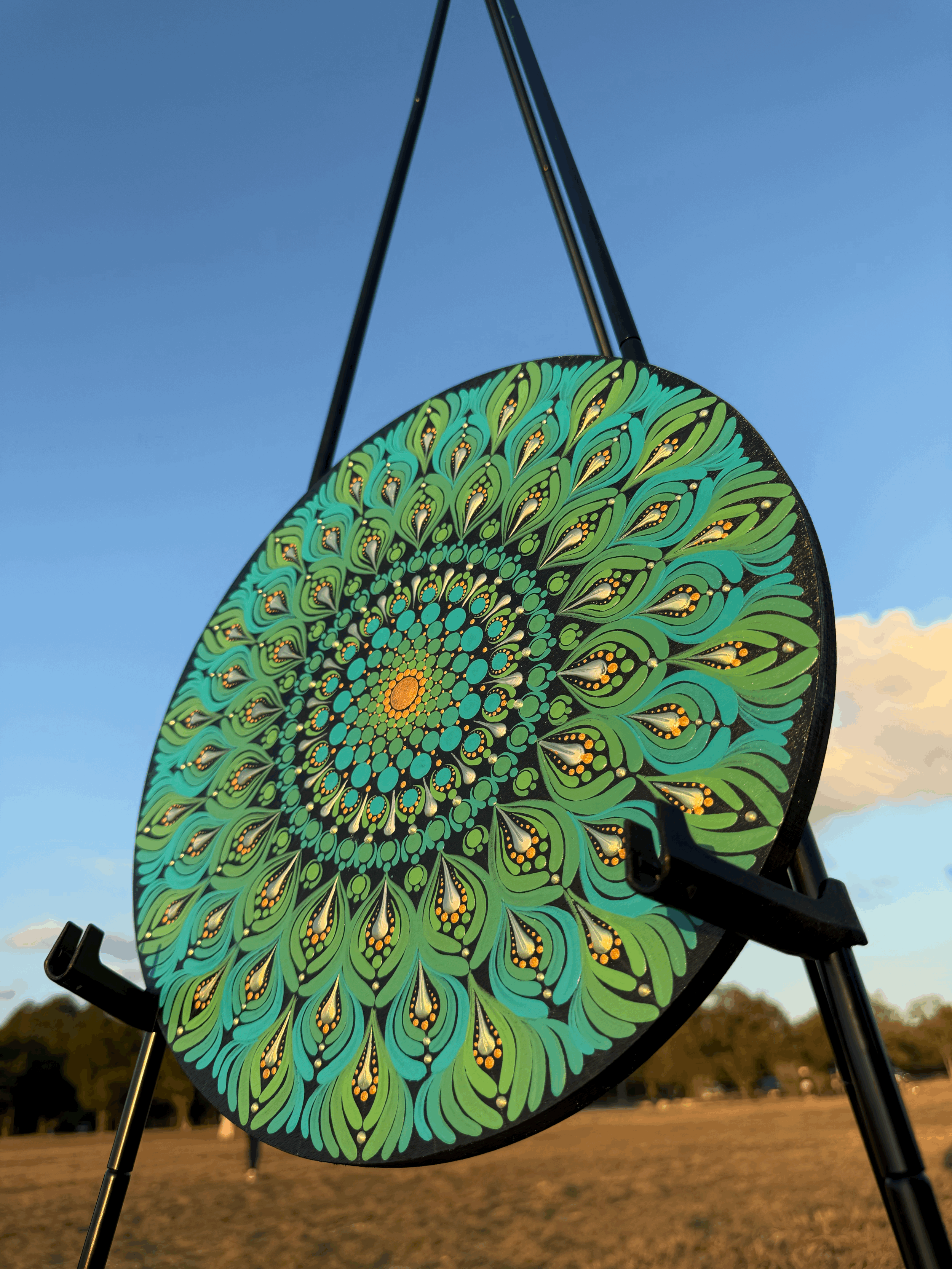 12" Handpainted Mandala